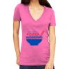 Tultex 214 - Ladies' Slim Fit Fine Jersey V-Neck Thumbnail