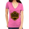 Tultex 214 - Ladies' Slim Fit Fine Jersey V-Neck Thumbnail