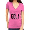 Tultex 214 - Ladies' Slim Fit Fine Jersey V-Neck Thumbnail