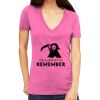 Tultex 214 - Ladies' Slim Fit Fine Jersey V-Neck Thumbnail