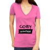 Tultex 214 - Ladies' Slim Fit Fine Jersey V-Neck Thumbnail