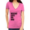 Tultex 214 - Ladies' Slim Fit Fine Jersey V-Neck Thumbnail