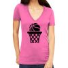 Tultex 214 - Ladies' Slim Fit Fine Jersey V-Neck Thumbnail