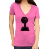 Tultex 214 - Ladies' Slim Fit Fine Jersey V-Neck Thumbnail