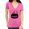 Tultex 214 - Ladies' Slim Fit Fine Jersey V-Neck Thumbnail