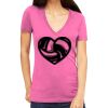 Tultex 214 - Ladies' Slim Fit Fine Jersey V-Neck Thumbnail