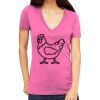 Tultex 214 - Ladies' Slim Fit Fine Jersey V-Neck Thumbnail