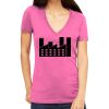 Tultex 214 - Ladies' Slim Fit Fine Jersey V-Neck Thumbnail