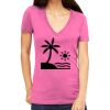 Tultex 214 - Ladies' Slim Fit Fine Jersey V-Neck Thumbnail