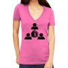Tultex 214 - Ladies' Slim Fit Fine Jersey V-Neck Thumbnail