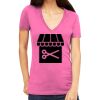 Tultex 214 - Ladies' Slim Fit Fine Jersey V-Neck Thumbnail