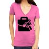 Tultex 214 - Ladies' Slim Fit Fine Jersey V-Neck Thumbnail