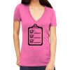 Tultex 214 - Ladies' Slim Fit Fine Jersey V-Neck Thumbnail