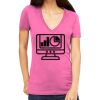 Tultex 214 - Ladies' Slim Fit Fine Jersey V-Neck Thumbnail