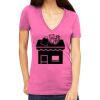 Tultex 214 - Ladies' Slim Fit Fine Jersey V-Neck Thumbnail