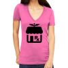 Tultex 214 - Ladies' Slim Fit Fine Jersey V-Neck Thumbnail
